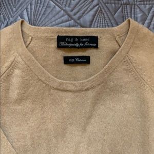 Rag & Bone 100% Cashmere 3/4 Sleeve Tunic Sweater